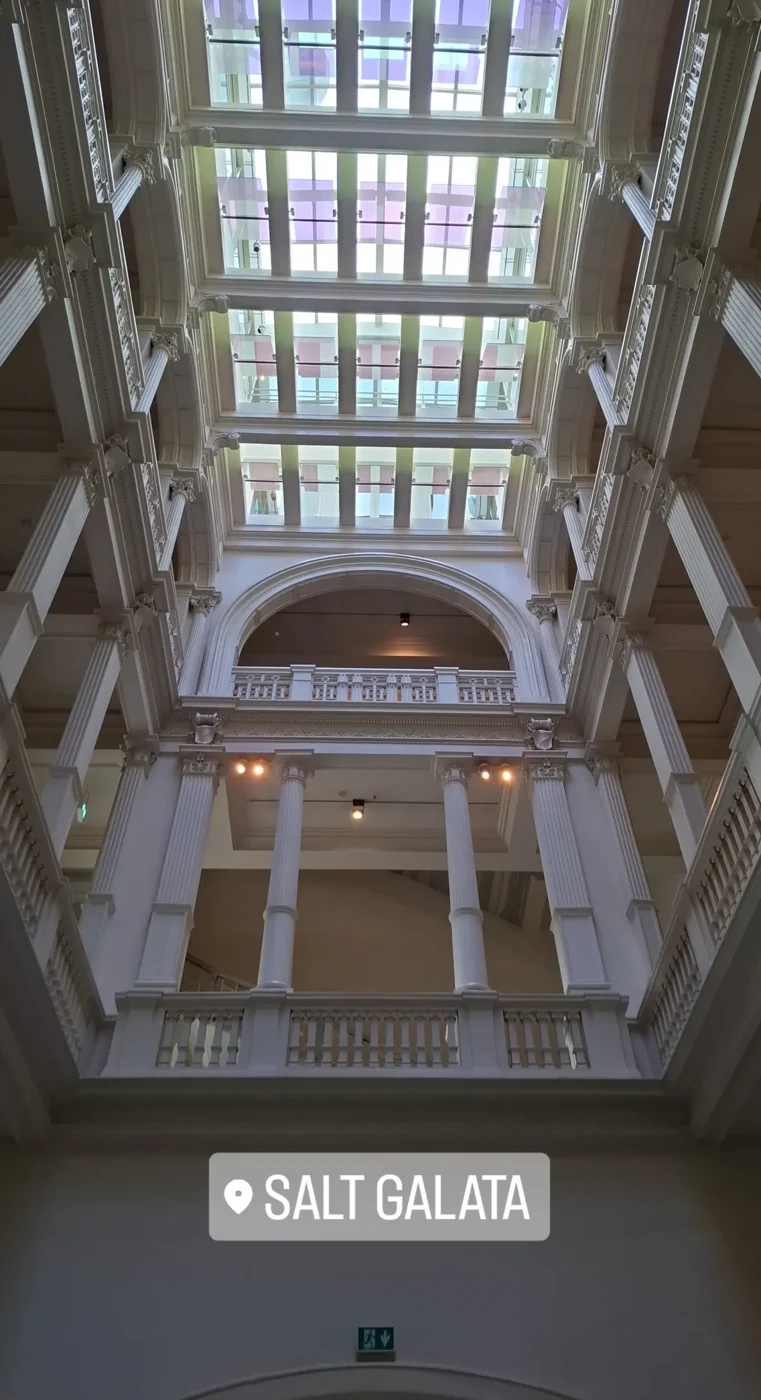 The interior of Salt Galata