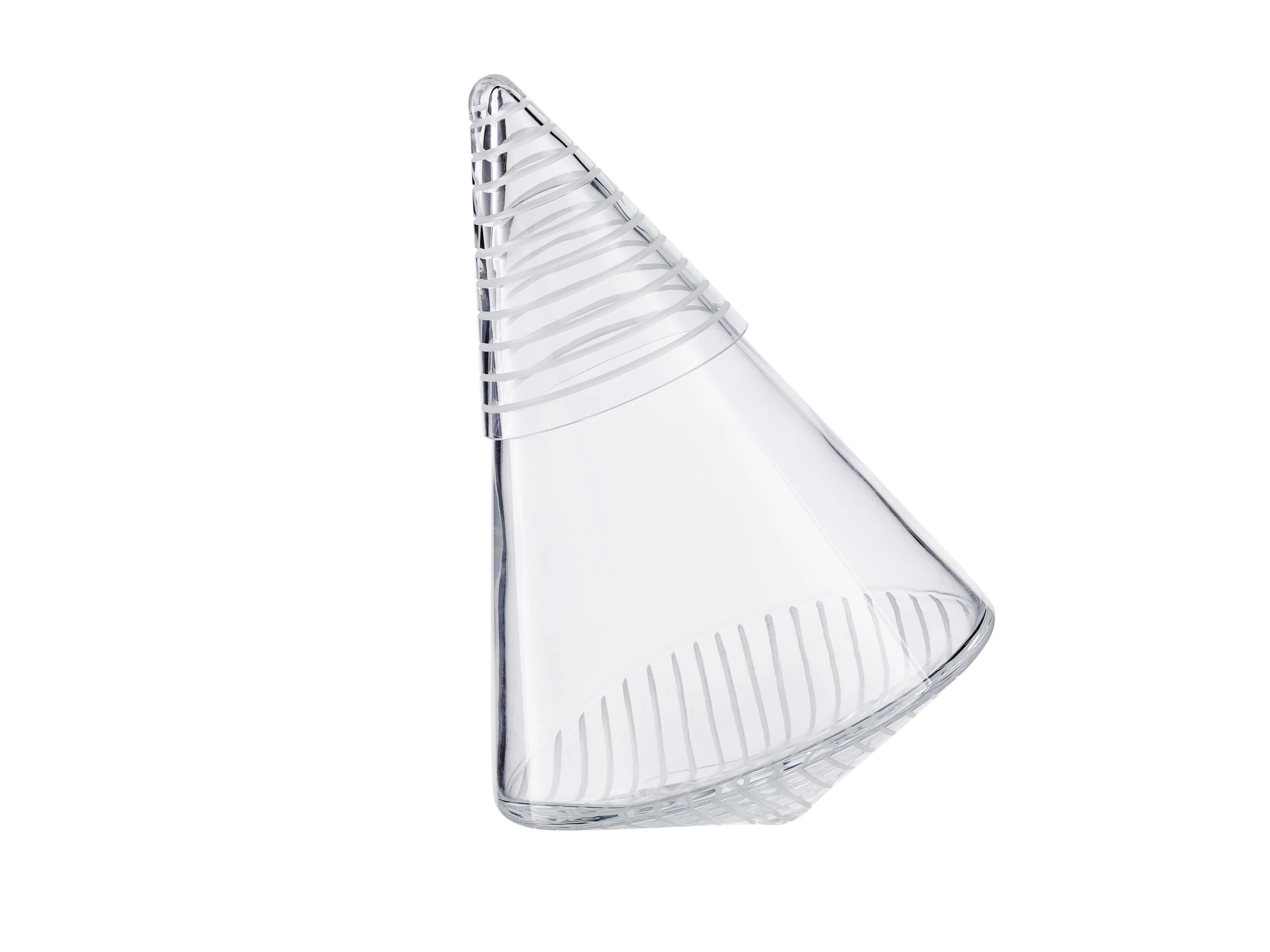 A Perspectives jug with a linear geometric pattern