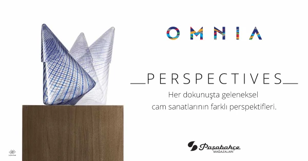 The official Omnia Perspectives card with Paşabahçe branding