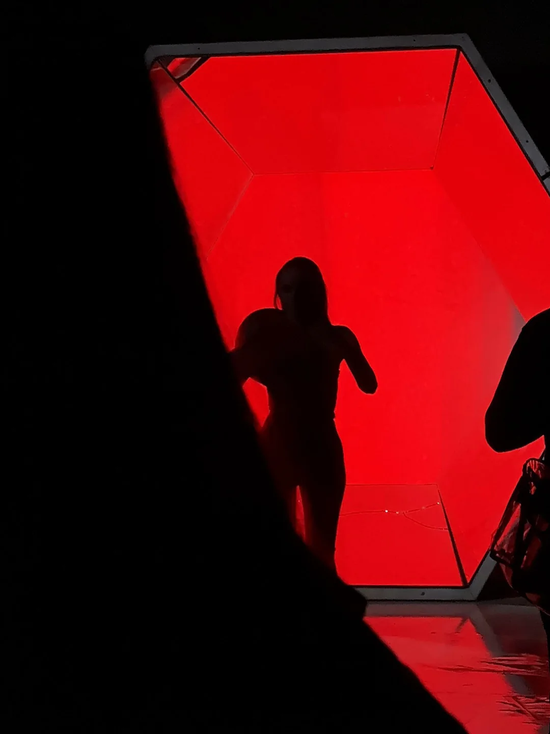 Nilperi in front of Space during the KEIN × VICHY shoot