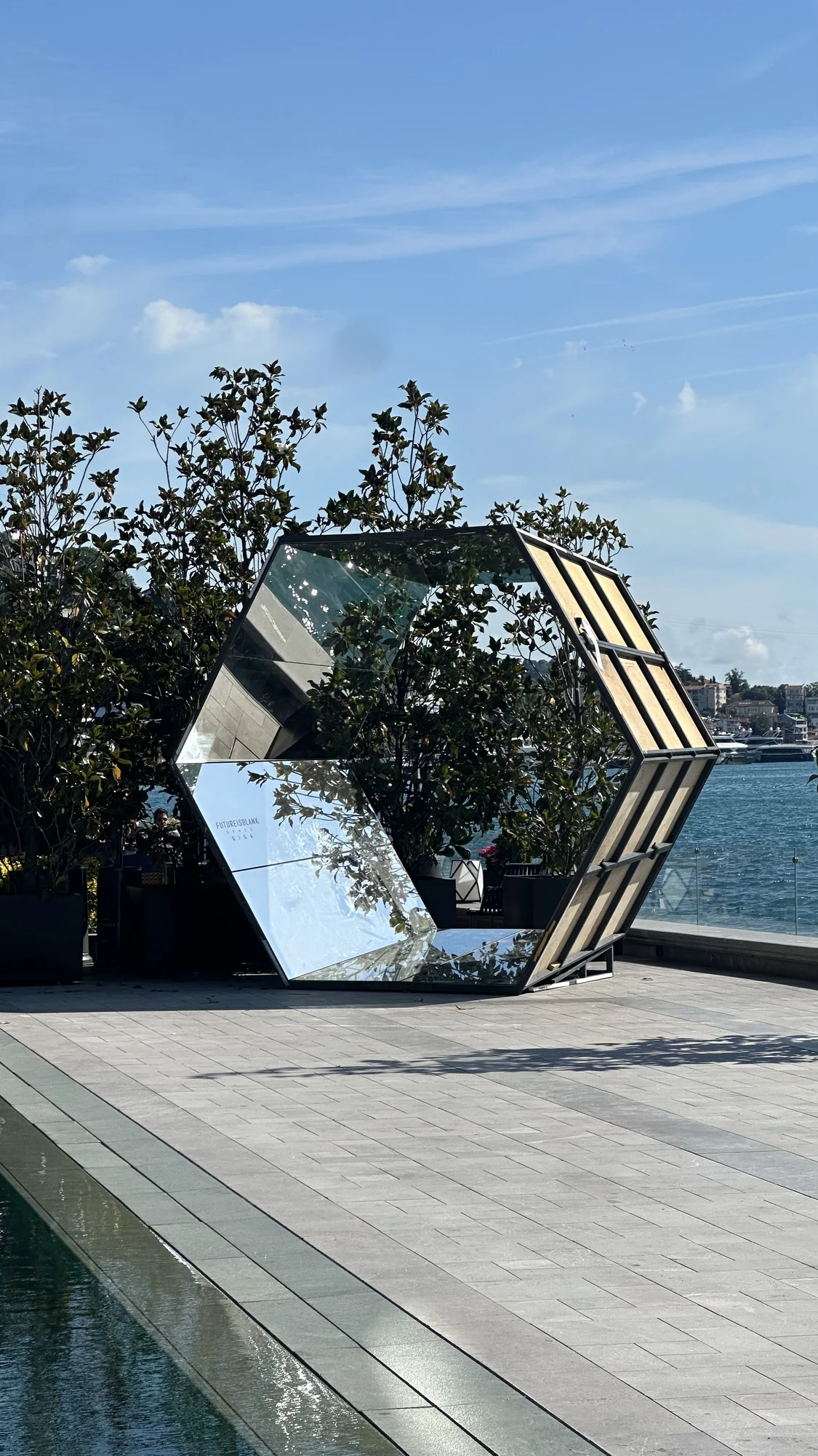 Angled view of Space Giga at the Red Bull event at Mandarin Oriental